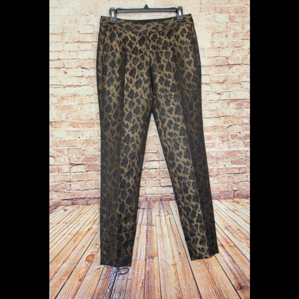 Elie Tahari | Cheetah Print Dress Pants - Picture 2 of 8